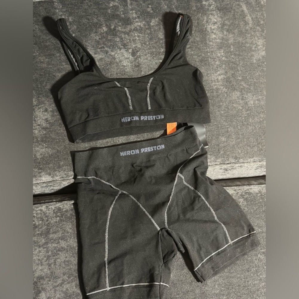 Heron Preston Black and White Sports Set